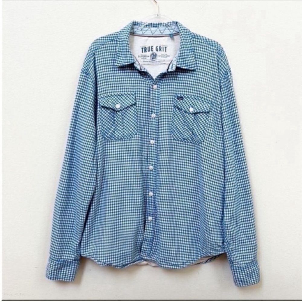 True Grit Long Sleeve Button Down Top